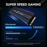 fanxiang 4TB NVMe SSD interno para juegos para PS5 con disipador de...