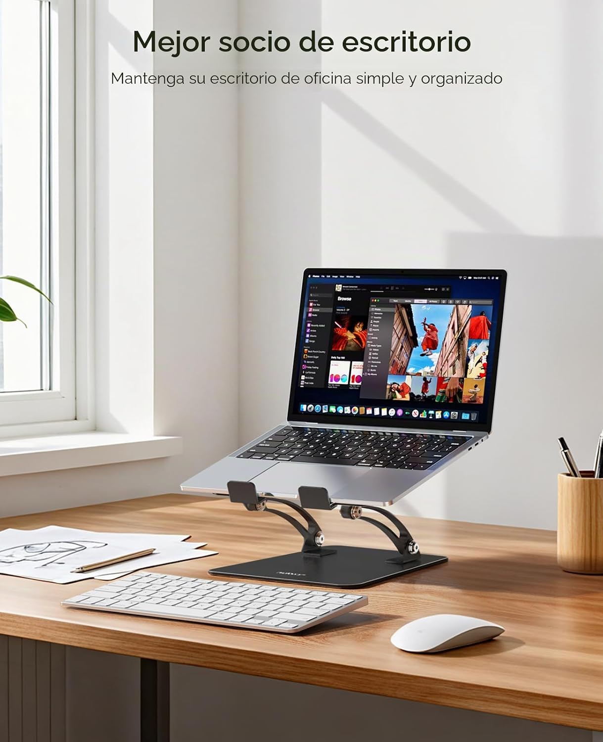 Nulaxy Soporte para portátil totalmente ajustable para escritorio,...