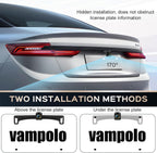 Cámara de respaldo vampolo, cámara de respaldo para placa de matrícula para automóvil, cámara de visión trasera de 170 grados de ángulo amplio AHD 1080P de metal, cámara de visión trasera inversa para