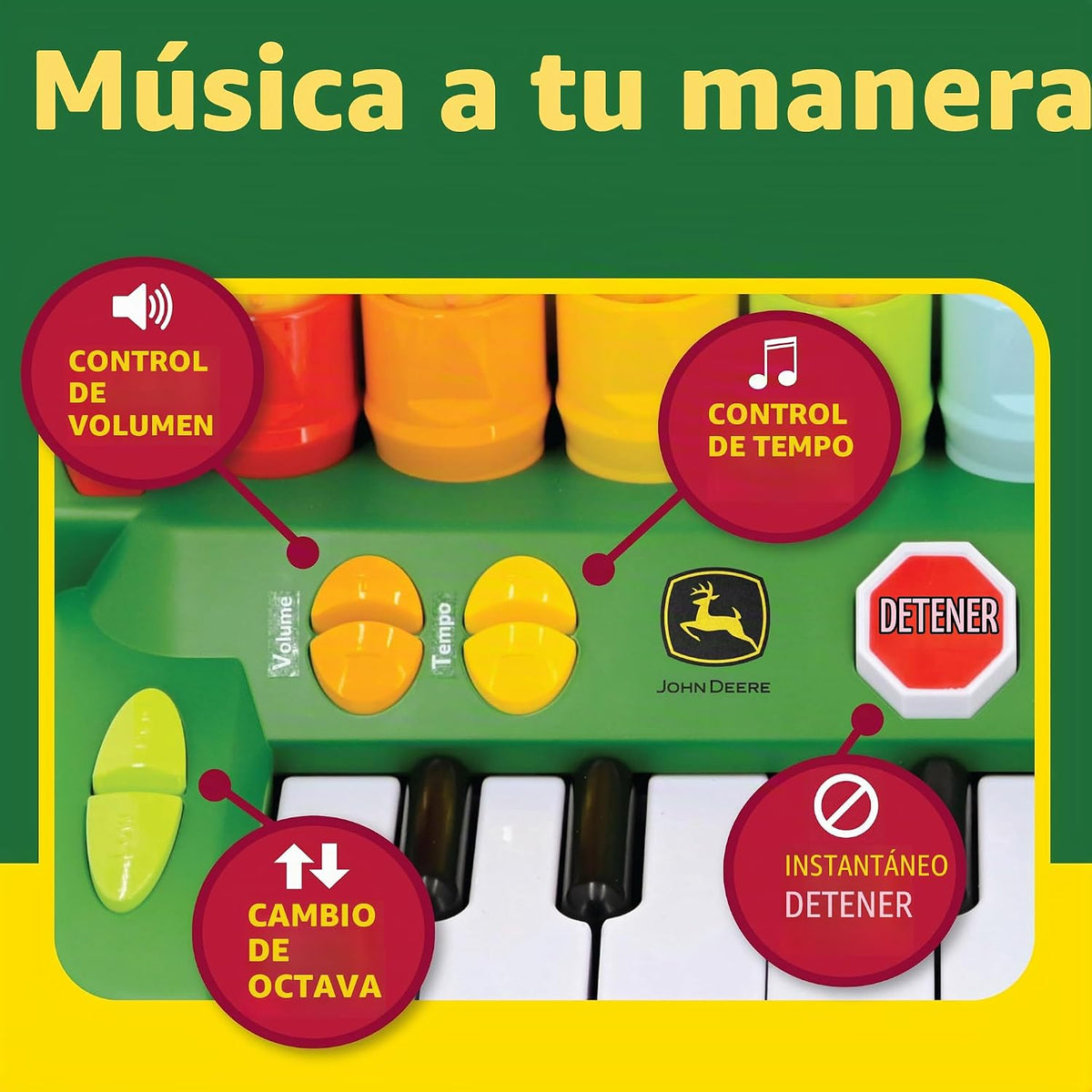 John Deere Piano musical de granjero