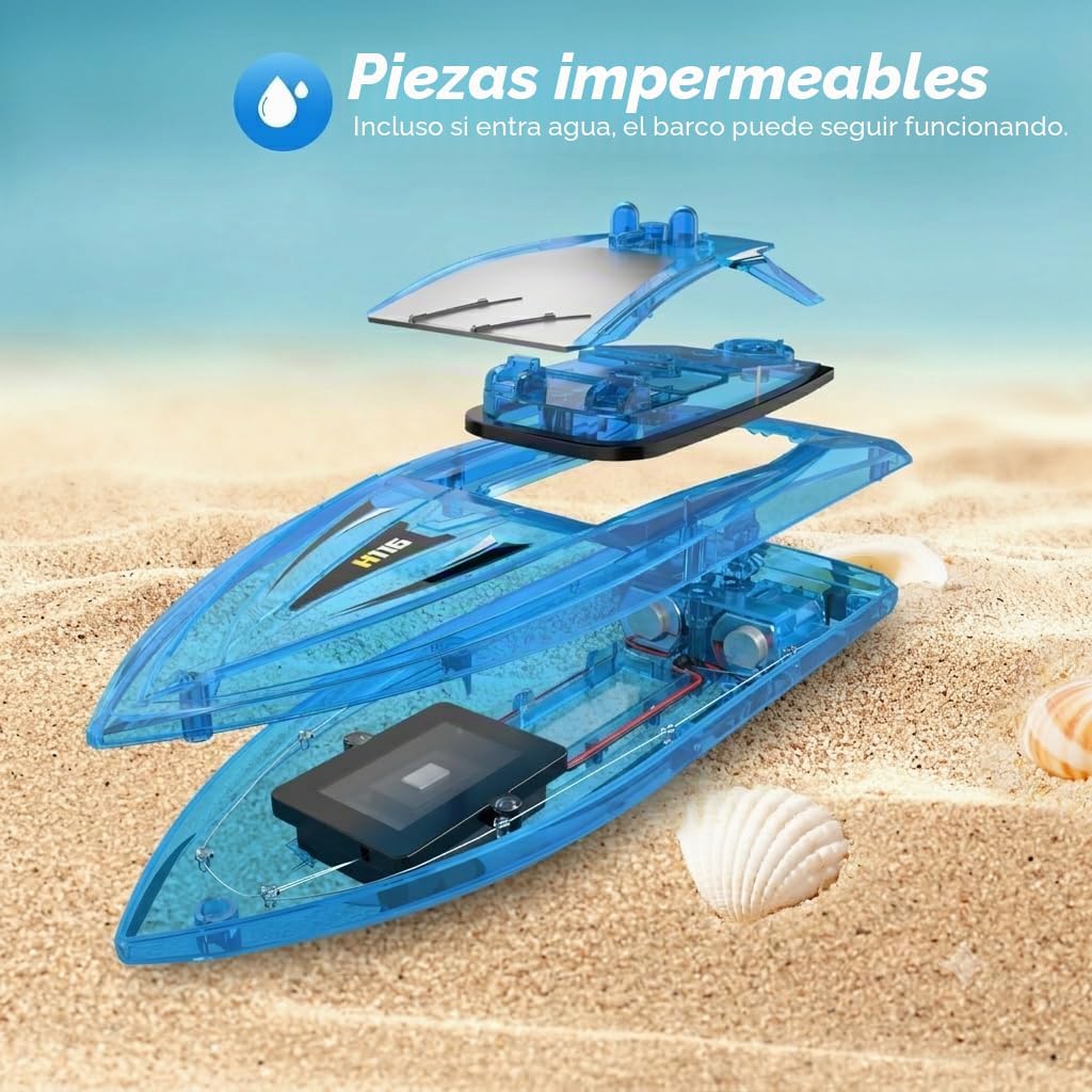 Barco a control remoto para niños, barcos de control remoto para piscina