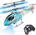 Helicóptero de control remoto para niños, helicópteros RC de retención de altitud 2.4G con luz LED y giroscopio, avión controlado por radio juguete interior con 3.5 canales de alta velocidad