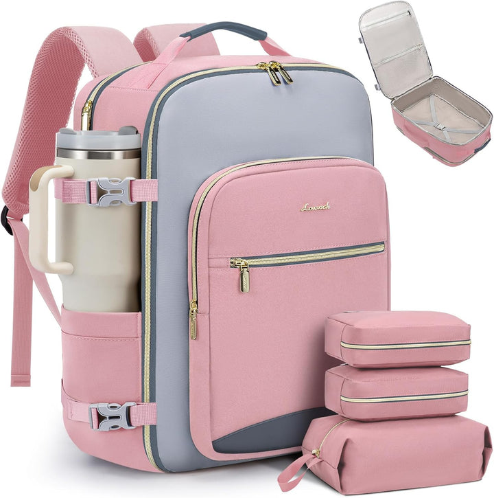 LOVEVOOK Mochila de viaje de 50 litros para mujeres y hombres, equi...