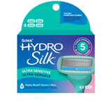 Schick Hydro Silk Sensitive - Recambios de cuchillas de afeitar par...