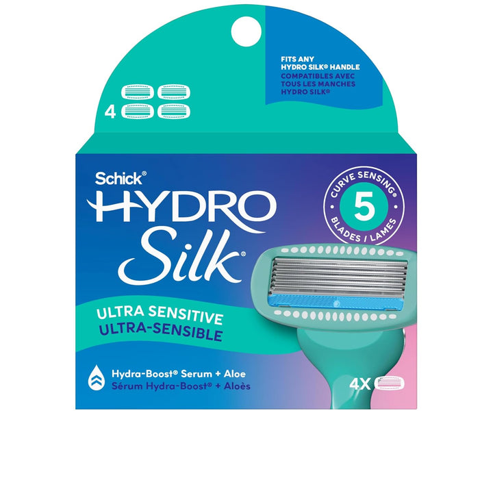 Schick Hydro Silk Sensitive - Recambios de cuchillas de afeitar par...