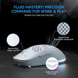 TMKB Falcon M1 - Ratón inalámbrico para juegos, sensor óptico de 24...