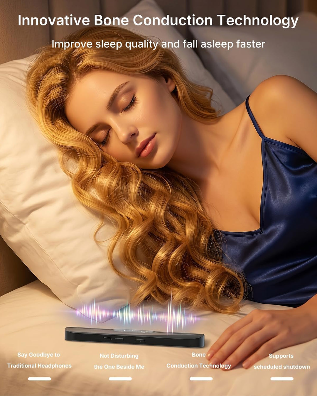 Altavoz debajo de la almohada Altavoces de almohada Bluetooth de co...