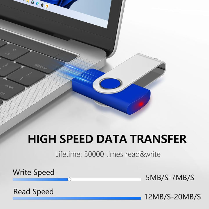 AreTop Unidad flash de 32 GB, paquete de 10 unidades USB, llavero p...