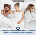 Juego de 2 almohadas de cama suaves para dormir mullidas tamaño