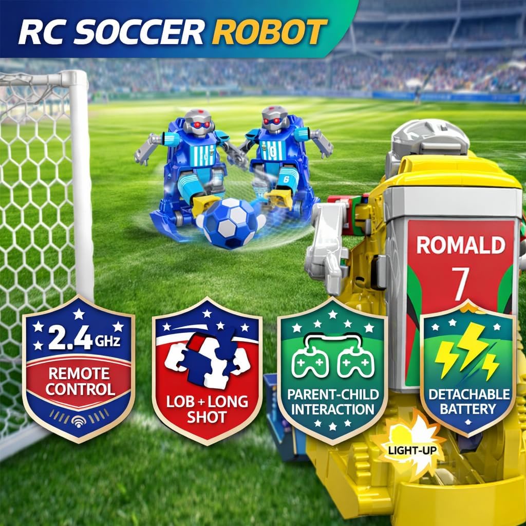 ANTSIR Robot teledirigido juego de fútbol interior Battlebots para niños