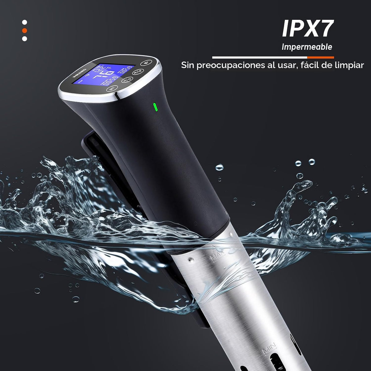 INKBIRD Circulador de inmersión WiFi para Sous Vide ISV-300W IPX7