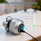 Afeitadoras de cabeza para hombres calvos: afeitadora de cabeza desmontable mejorada, cabezales flotantes 6D, afeitadora eléctrica seca y húmeda, IPX8 impermeable, pantalla LED