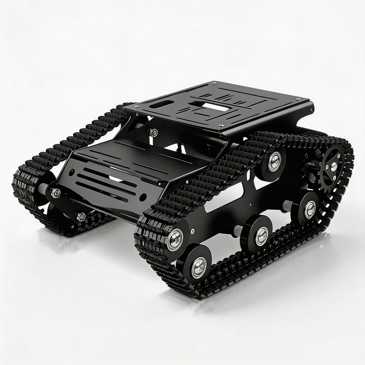 Kit de chasis de tanque robótico metálico con motor DC para Arduino Raspberry Pi DIY