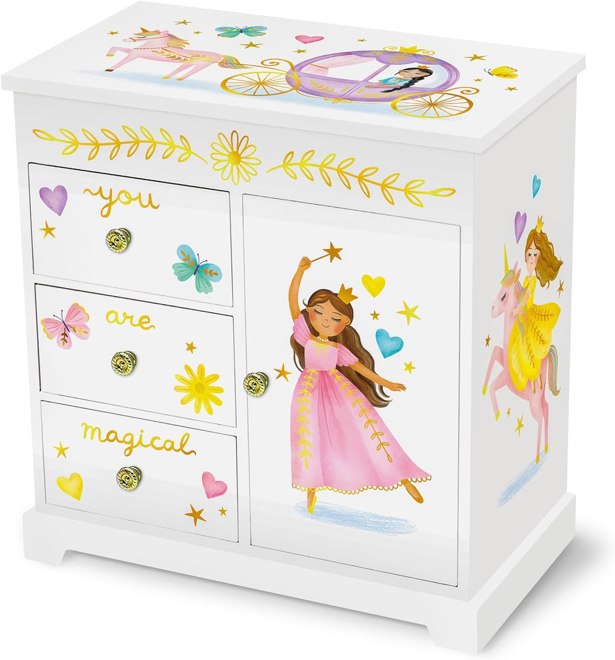 Giggle & Honey® Princess Musical Jewelry Box para Girls