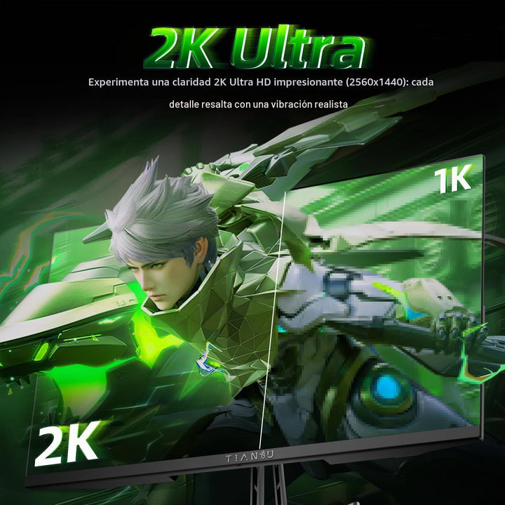 ETiansu Monitor de juegos QHD de 27 pulgadas y 260 Hz, 1440P 240Hz...