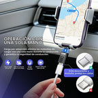 Adaptador Magnético USB C de 240W, 2 Unidades de Adaptador Recto de 24 Pines con Tapón de Polvo