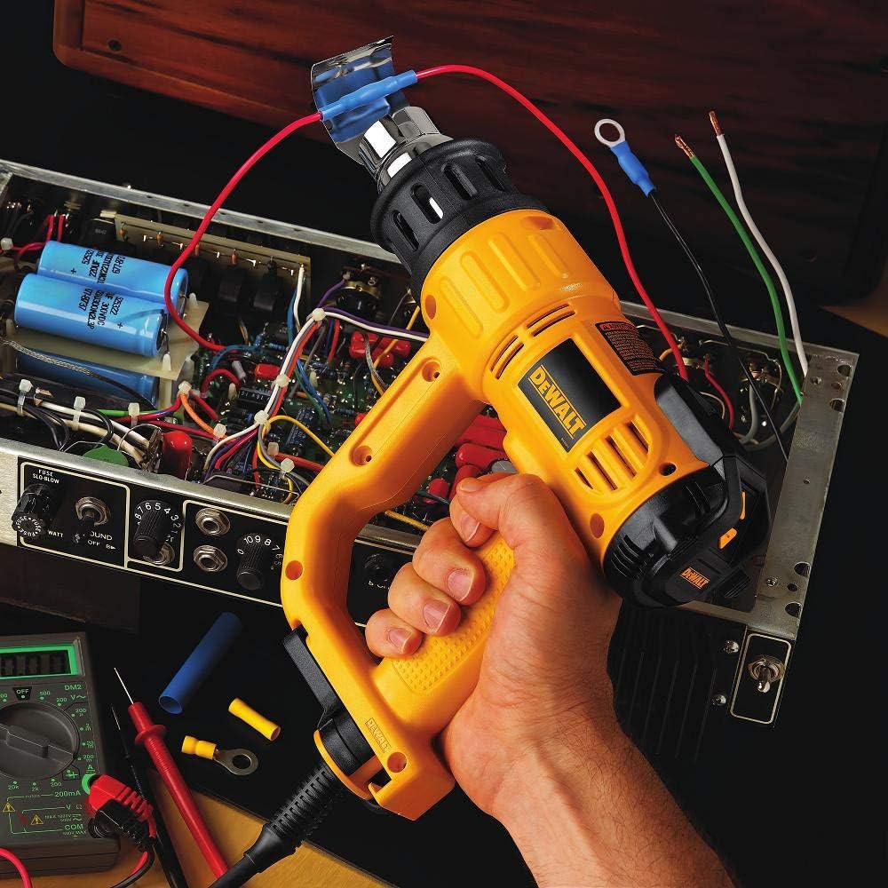 Pistola de calor DeWalt d26960 K para trabajo pesado, con pantalla LCD