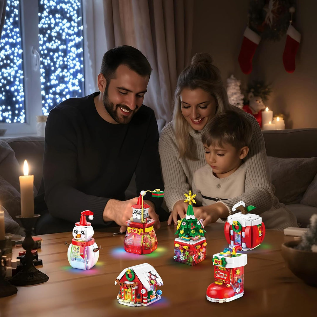 Juegos de bloques de construcción de Navidad árbol de