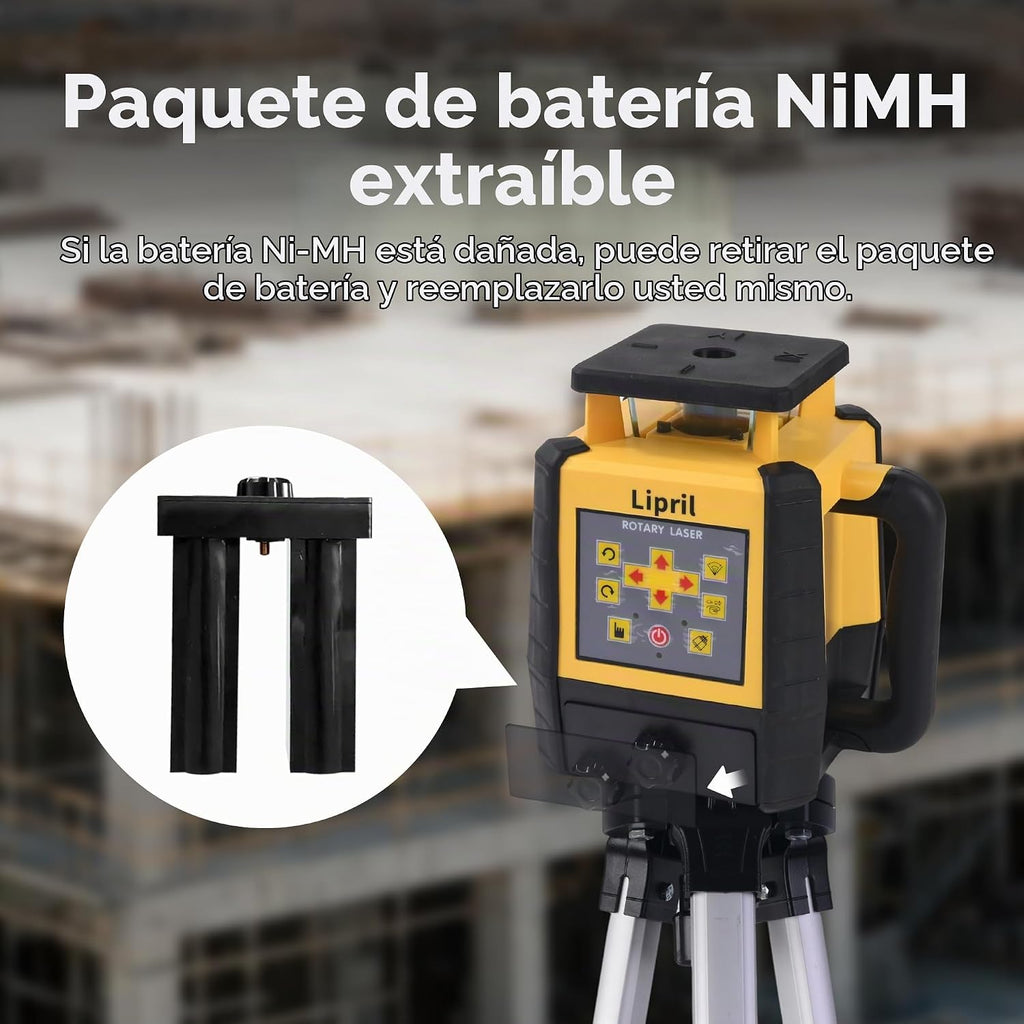 Kit de nivel láser rotatorio, nivel láser autonivelante de 360 grados de 1