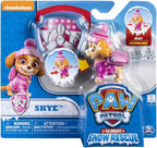 Paw Patrol Snow Rescue - Skye con paquete de cachorros transformadores e insignia
