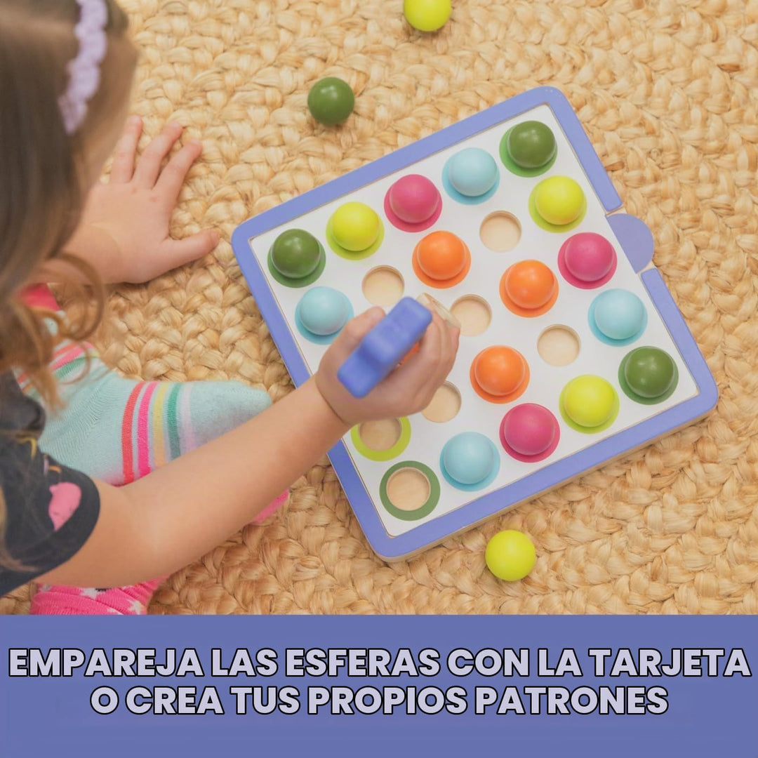 Educational Insights Tabla de madera con patrón y secuenciación, ju...