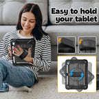 BMOUO Funda para iPad (A16) 11ª generación de 11 pulgadas 2025/iPad de 10.9 pulgadas 2022, soporte giratorio 360 y soporte para lápices y correa de mano y hombro a prueba de golpes, funda para iPad de