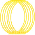 Shappy - 6 piezas de aros de ejercicio desmontables ajustables, juguete de plástico, juguetes de patio de juegos, aros circulares de colores para juegos de adolescentes, gimnasia, equipo de agilidad