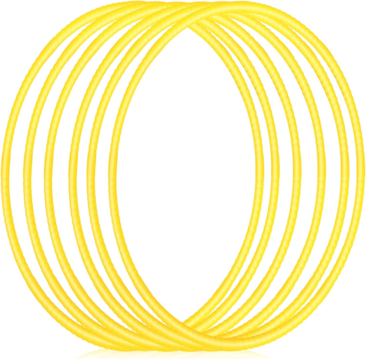 Shappy - 6 piezas de aros de ejercicio desmontables ajustables, juguete de plástico, juguetes de patio de juegos, aros circulares de colores para juegos de adolescentes, gimnasia, equipo de agilidad