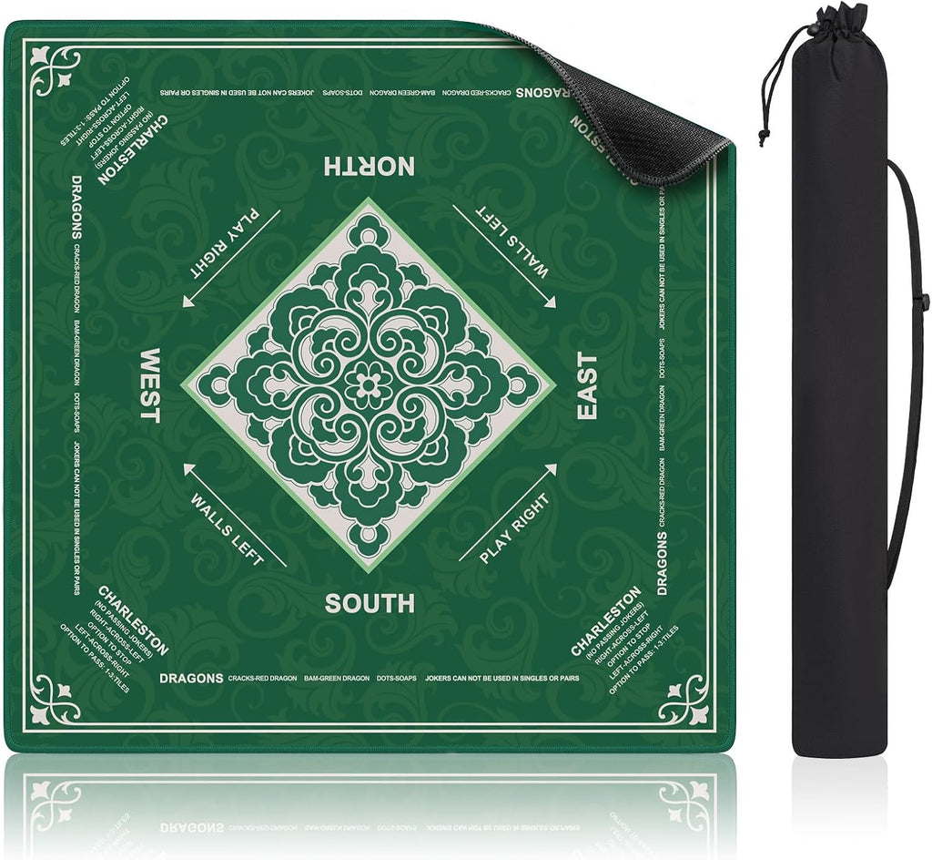 Se envía tapete de Mahjong enrollado con regla sin arrugas, 32.5 x