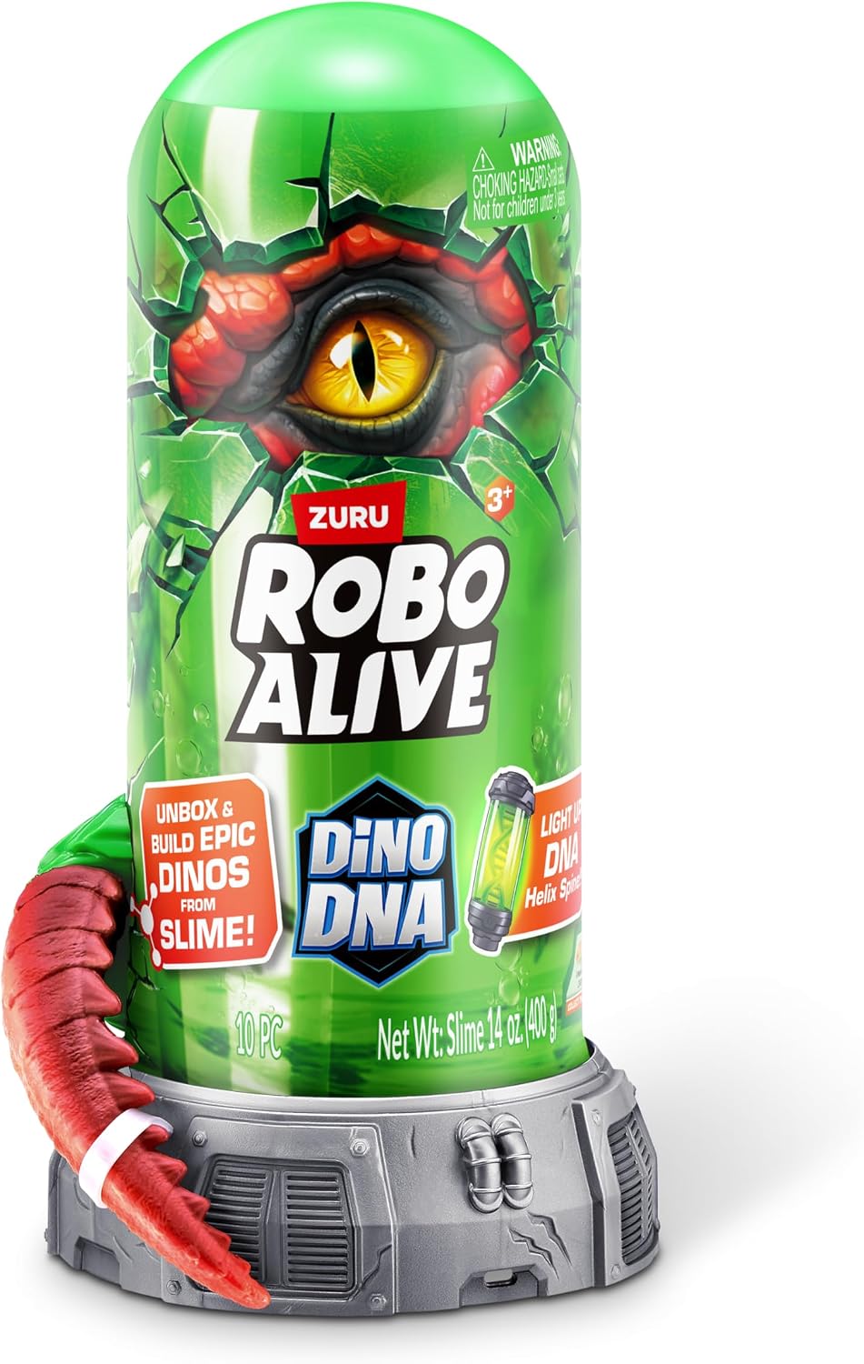 Robo Alive Dino DNA (T-Rex) de ZURU, juguete de dinosaurio con luz, sorpresa al desempaquetar