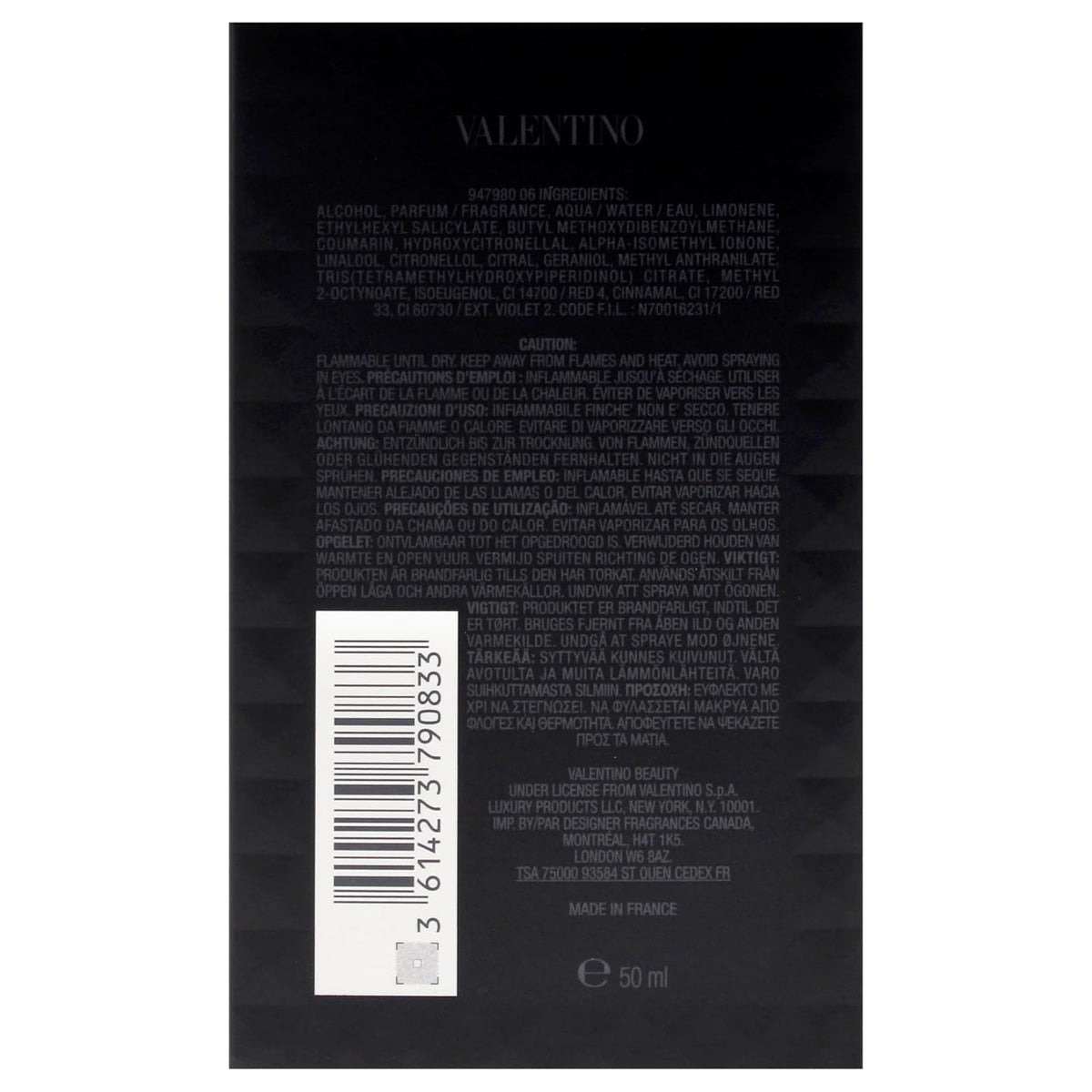 Valentino Uomo Born In Roma Intense para hombre - 1.7 oz \/ 48 ml E...