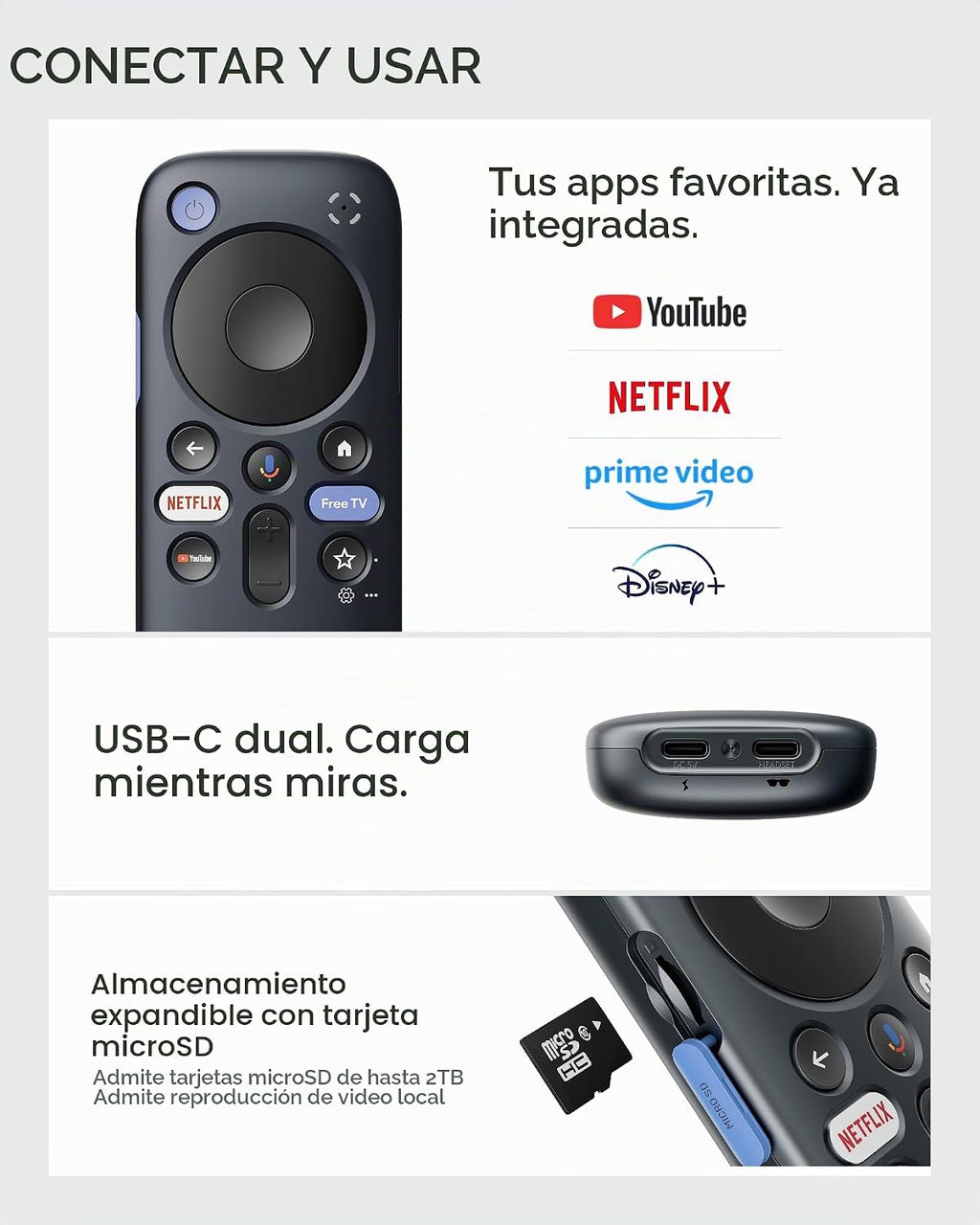 RayNeo Pocket TV Pro, con dispositivo Dolby Vision Netflix GTV para GT y GT