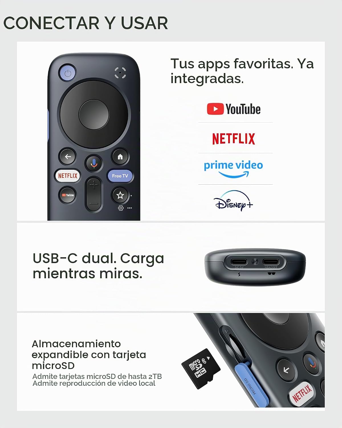 RayNeo Pocket TV Pro, con dispositivo Dolby Vision Netflix GTV para GT y GT
