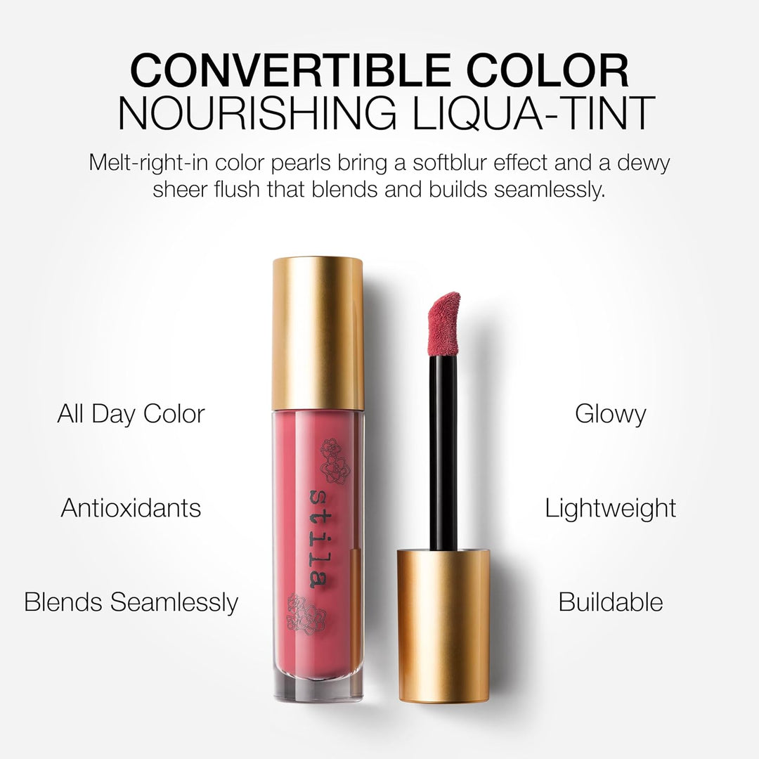 Stila Tinte líquido nutritivo convertible, rubor líquido hidratante...
