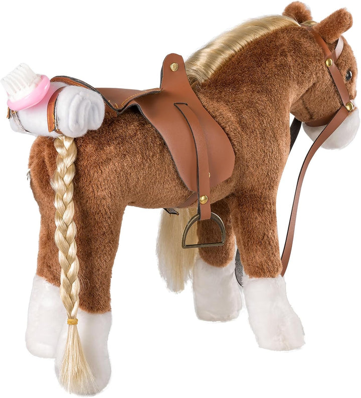 HollyHOME Caballo de Peluche Animal Lindo Poni de Peluche Juguete d...