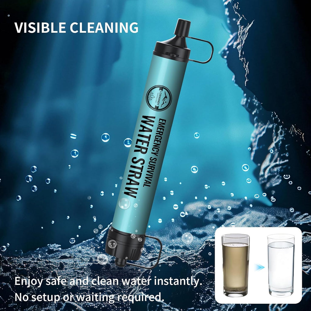 Paja de filtro de agua portátil ultraligera