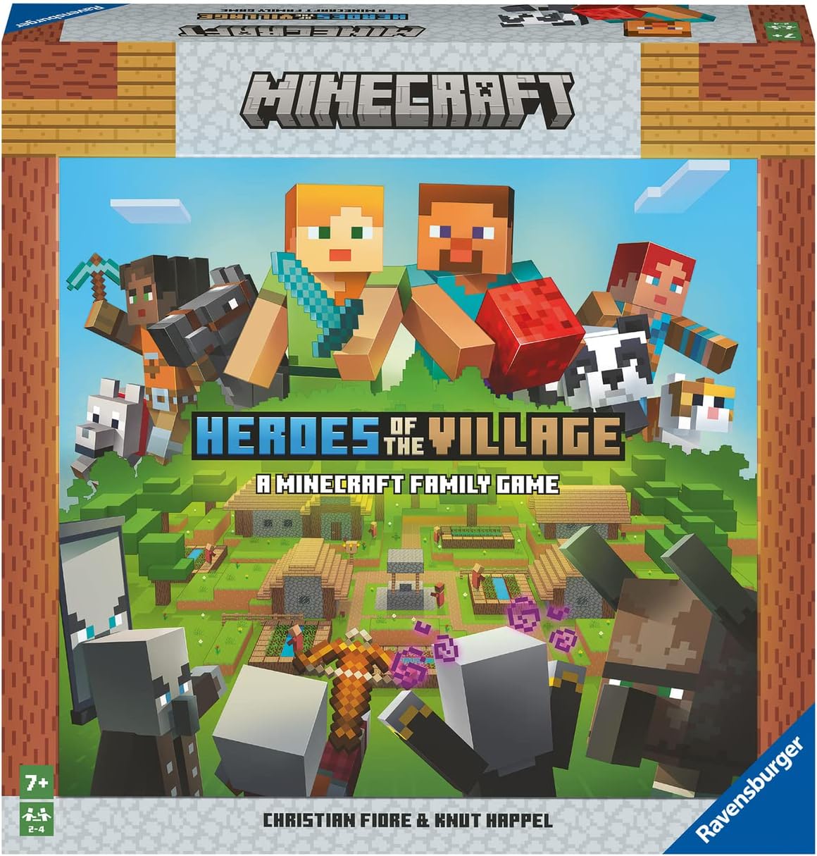 Ravensburger Minecraft Heroes of The Village | Juego de mesa cooperativo | Emocionante e impredecible | Perfecto para familias y entusiastas de Minecraft | Adecuado para niños y adultos