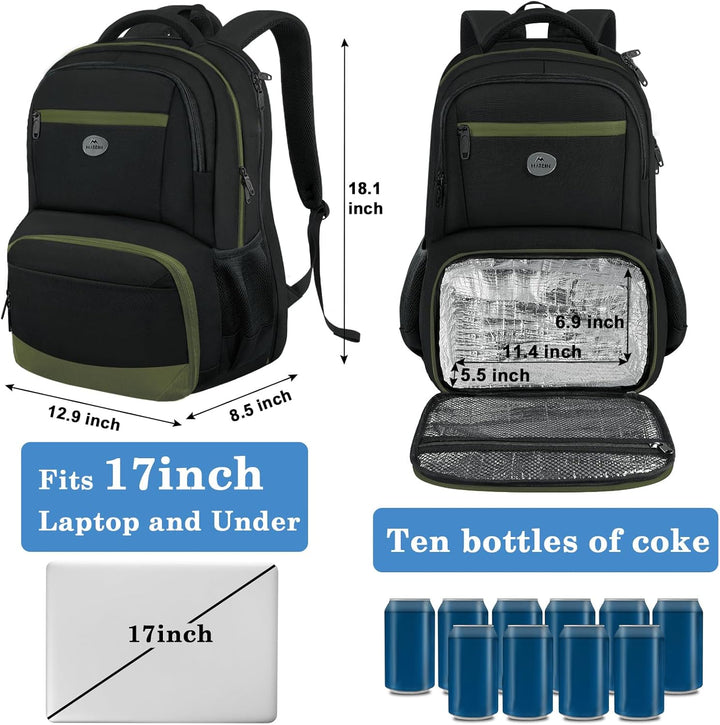 MATEIN Mochila para laptop para hombres con compartimento para el a...