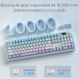 CORBOBO LINGBAO K108 Pro Teclado mecánico inalámbrico con pantalla...