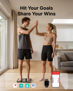 FITINDEX - Báscula inteligente para peso corporal, grasa corporal, Bmi