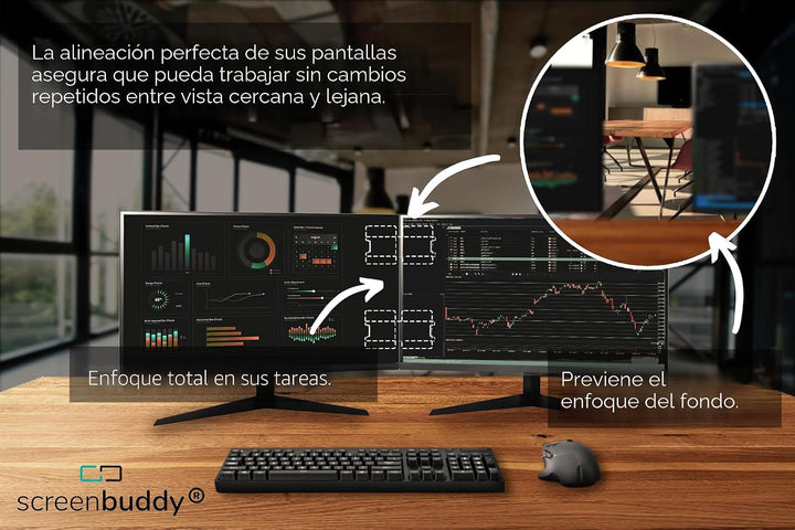 screenbuddy Set de 2, Conexión Magnética para Tus Pantallas, Adecua...