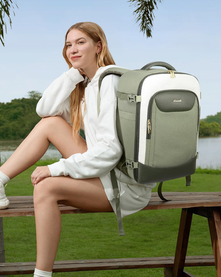 LOVEVOOK Mochila de viaje de 40 L para mujeres y hombres, mochila g...