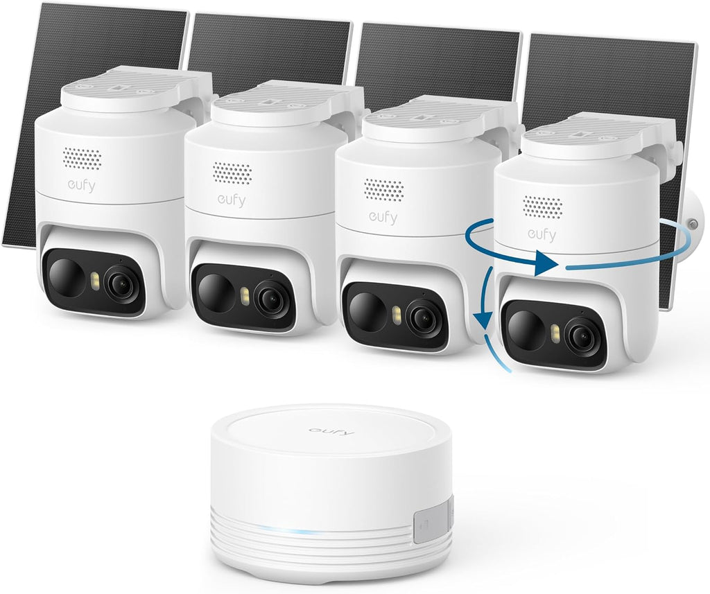 eufy Security eufyCam C37 - Kit de 4 cámaras, seguimiento automático