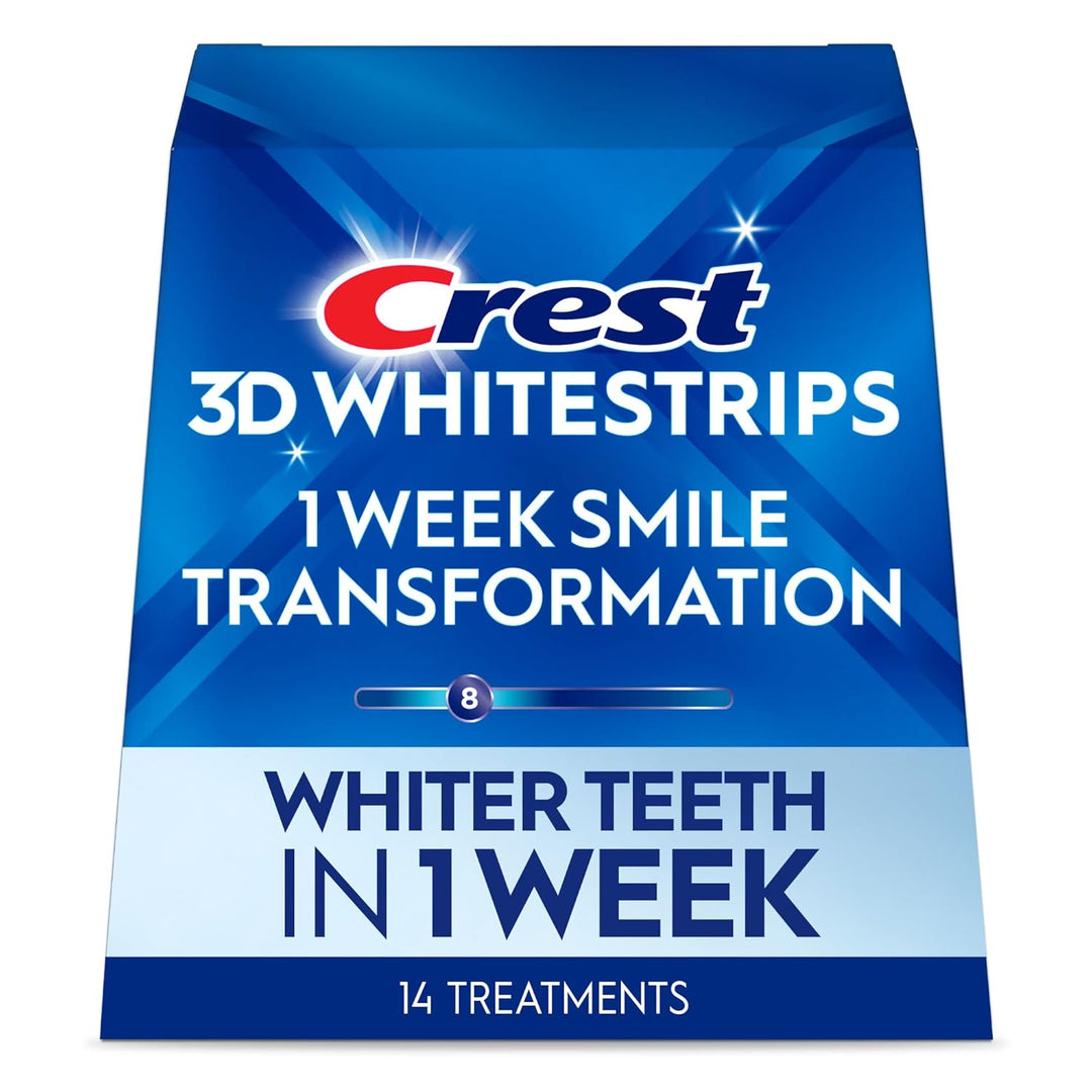 Crest 3D Whitestrips, Transformación de Sonrisa de 1 Semana, Tiras...