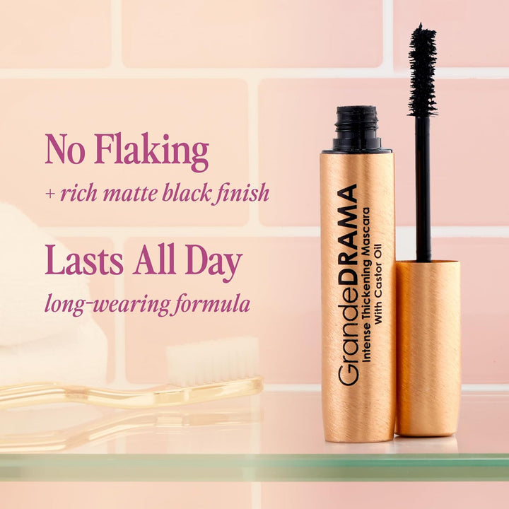 Grande Cosmetics GrandeDRAMA - Máscara de engrosamiento intenso con...