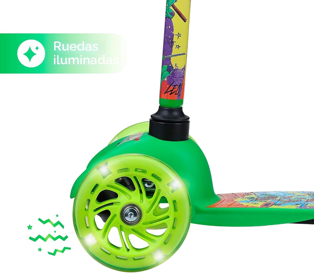 Patinete para niños, auto equilibrio de 3 ruedas, ruedas LED iluminadas