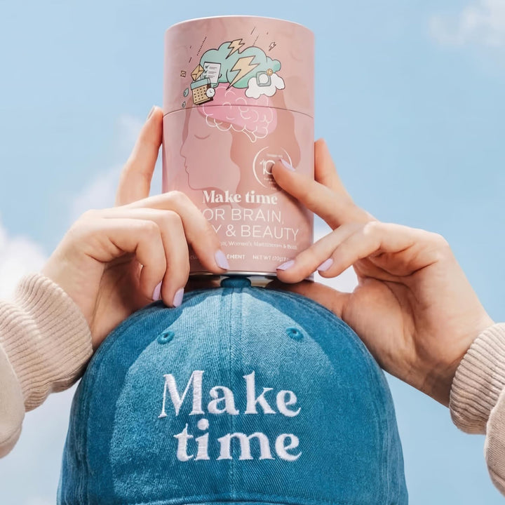 MAKE TIME Suplemento en polvo para la salud del cerebro para mujere...