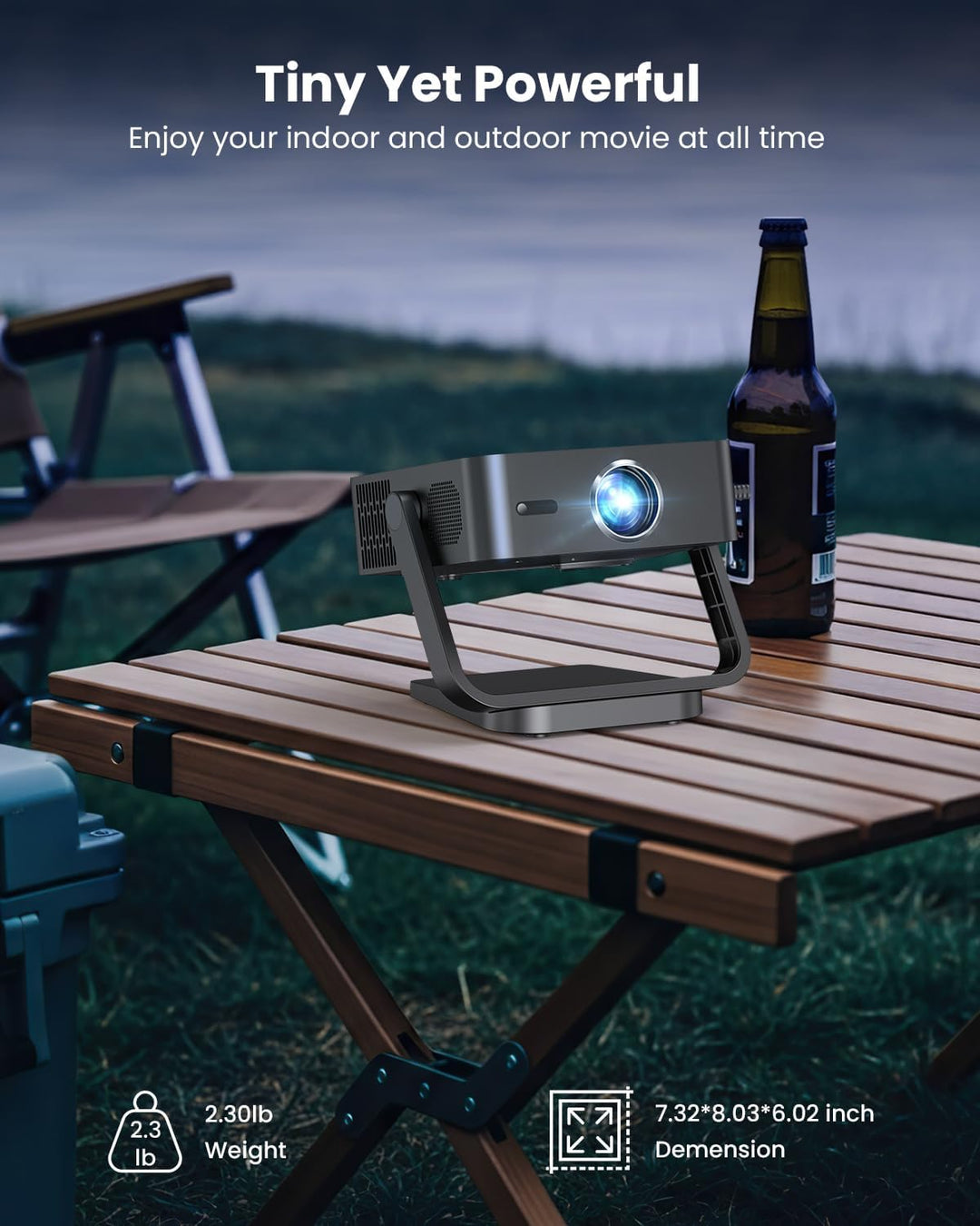 [Aplicaciones de Netflix integradas] Proyector inteligente FUDONI c...