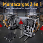 Mini carretilla elevadora teledirigida 1:64 escritorio RC carretilla