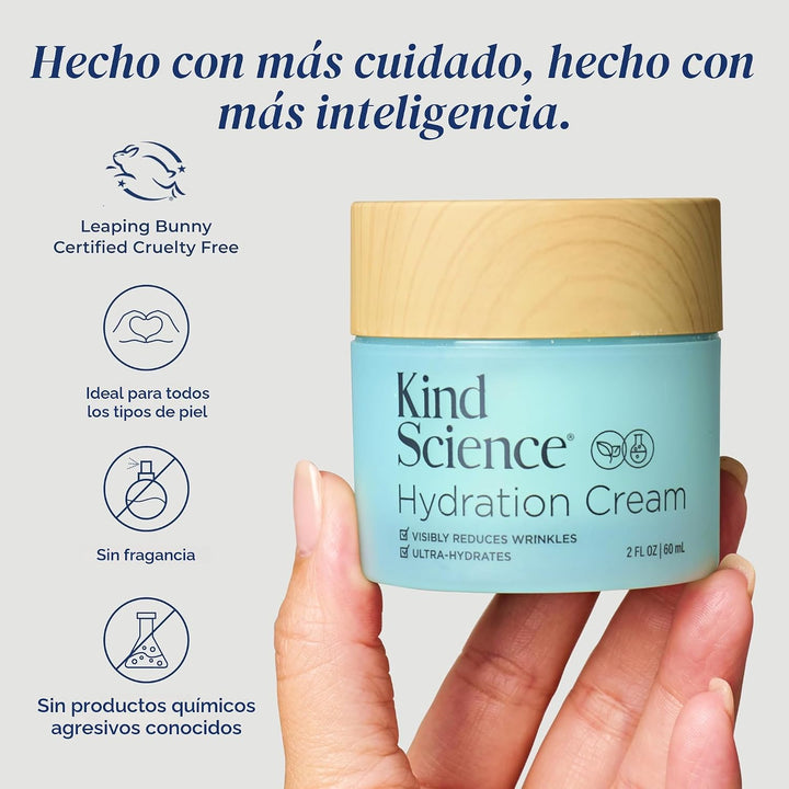 Kind Science Crema hidratante facial para mujeres, antienvejecimien...